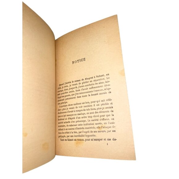 George Sand Mauprat 1927 French Edition Hardcover Calmann-Lévy Antique Book - Picture 5 of 8